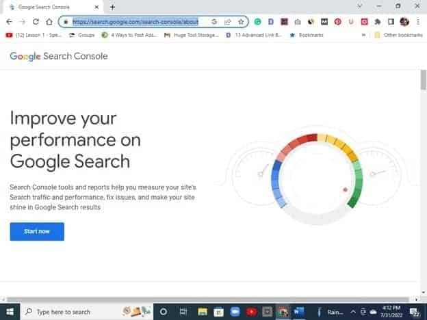 image of Google Search Console