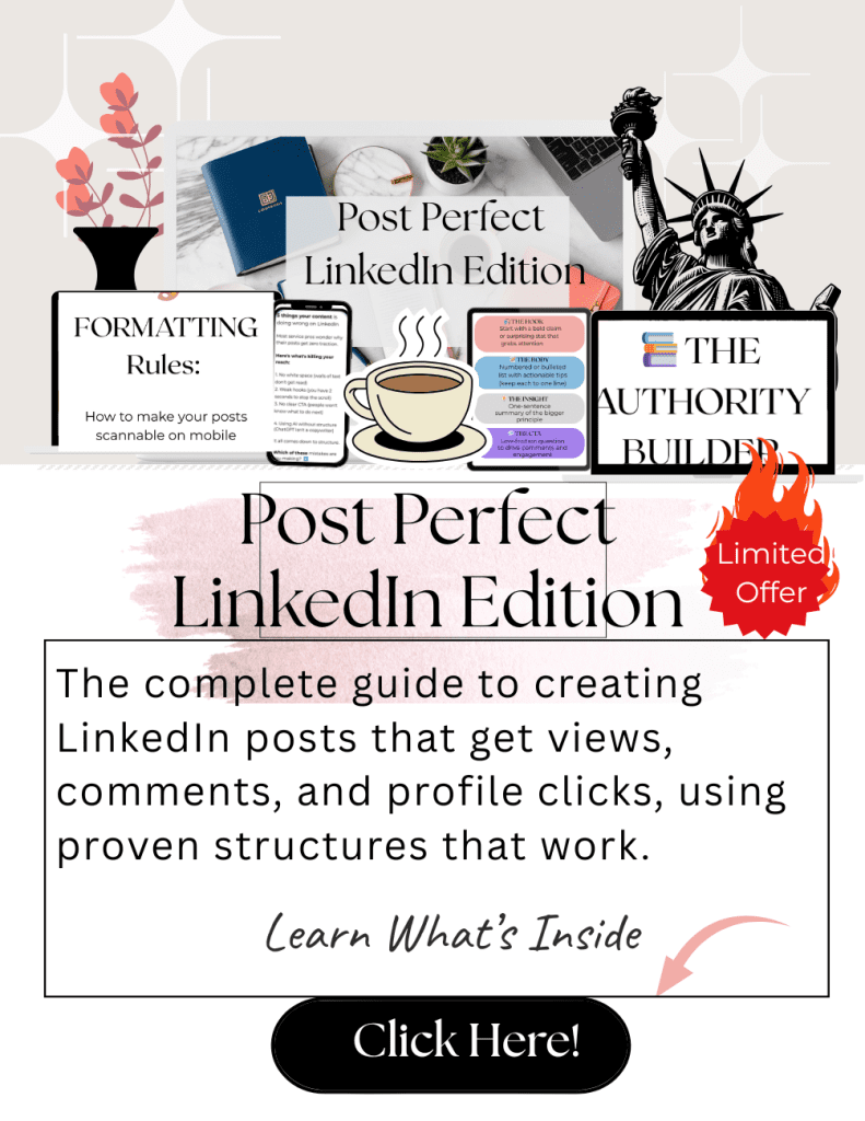 post perfect linkedin edition resource to help small business learn how to perfectly post. gain instant access.