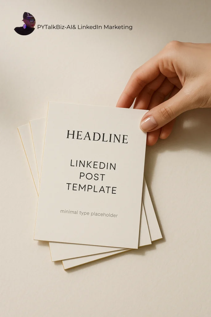 Visual guide to LinkedIn Post templates and plug-and-play ChatGPT prompting strategies for creating viral content.
